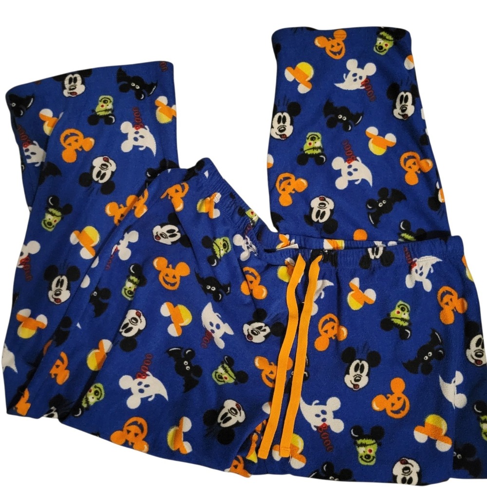 Disney Mickey Mouse Halloween Pajama Pants Big Kids Teens XL (15/17) Ghosts Bats